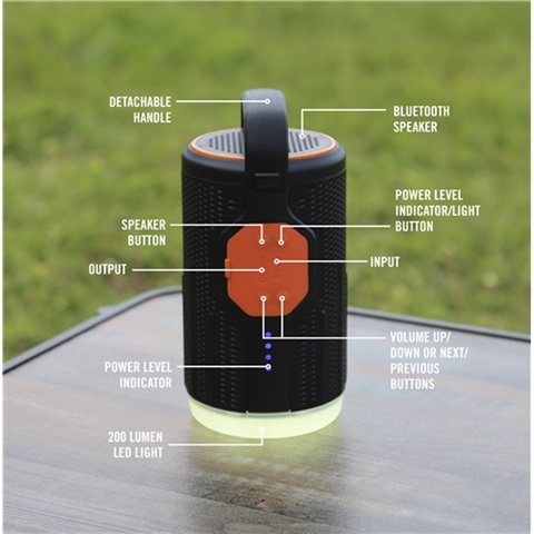 Aura Lantern with Bluetooth Speaker & Powerbank